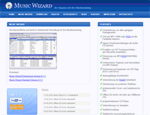 Tablet Screenshot of musicwizard.de